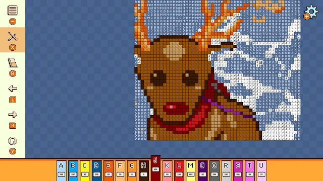 Pixel Cross Stitch Color by Number Seasons Collection - Christmas 2 screenshot 2