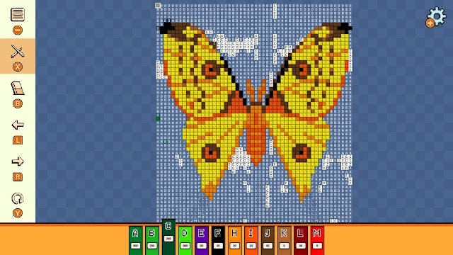 Pixel Cross Stitch Color by Number: Flowers and Butteflies 2 screenshot 2