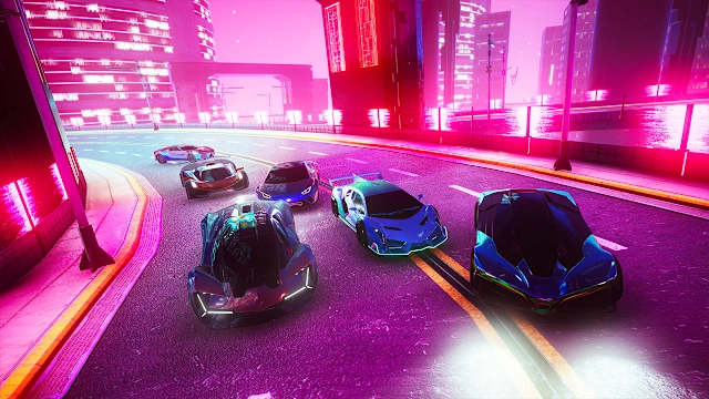 Neon Drifter - Cyber Racing: Capital Boost screenshot 5