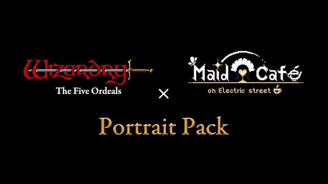 Wizardry: The Five Ordeals - Portrait Pack "Maid Cafe on Electric Street"