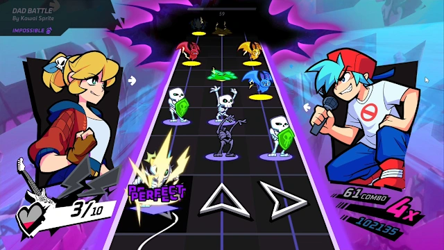 Rift of the NecroDancer: Friday Night Funkin' - "Dad Battle" screenshot 2