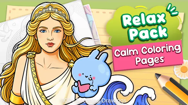Relax Pack: Calm Coloring Pages - 100+ Soothing Drawings