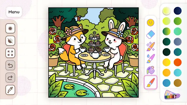 Comfy Pack: Cute Coloring & Kawaii Animals - 100+ Cozy Pages screenshot 0