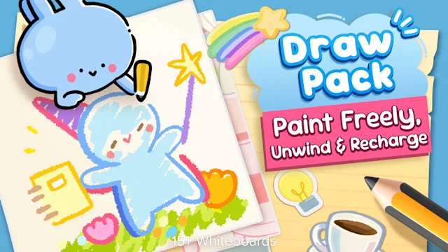Draw Pack: Paint Freely, Unwind & Recharge - 15+ Whiteboards