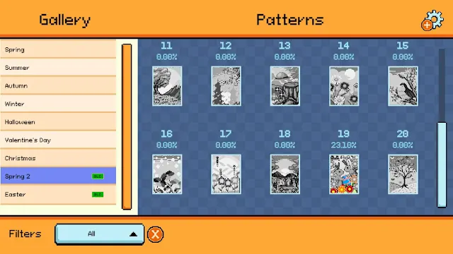 Pixel Cross Stitch Color by Number Seasons Collection: Spring 2 screenshot 3