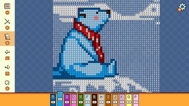 Pixel Cross Stitch Color by Number Seasons Collection: Winter 2 screenshot 1