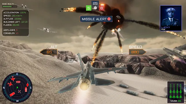 AirJet Fighter : Sky Assault Dual Strike Fighters SU15 & F16 screenshot 0
