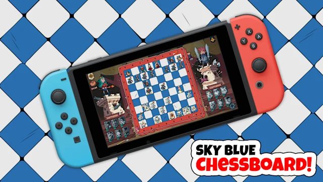Sky Blue Chessboard
