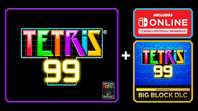 Tetris® 99 + Big Block DLC + Nintendo Switch Online Individual Membership (12 Months)