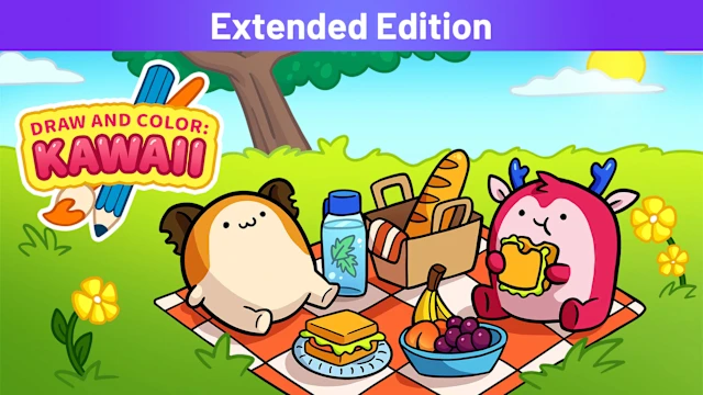 DRAW AND COLOR: KAWAII Extended Edition