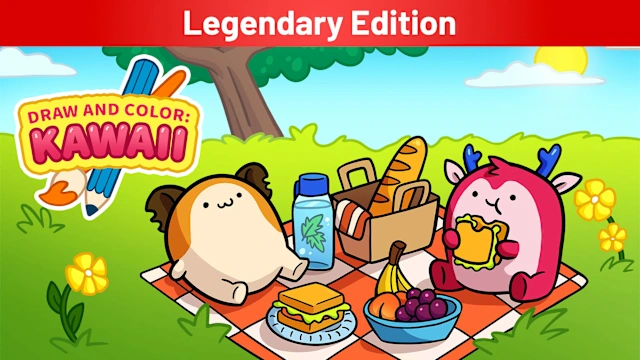 DRAW AND COLOR: KAWAII Legendary Edition