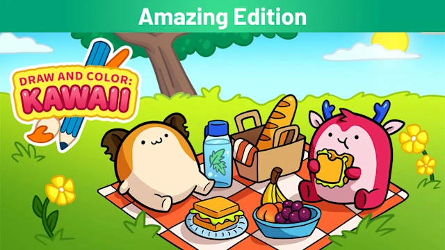 DRAW AND COLOR: KAWAII Amazing Edition