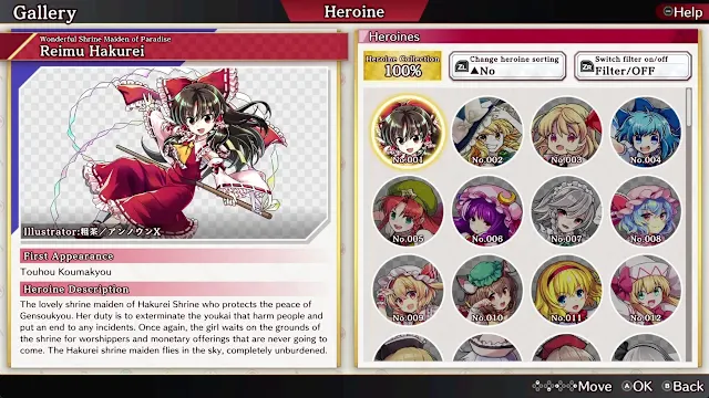 Touhou Danmaku Kagura Phantasia Lost - Gensokyo: Memorial Digital Archive screenshot 5