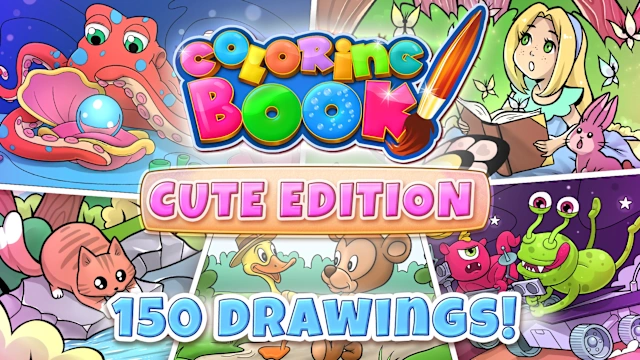 Coloring Book: Cute Edition - 150 drawings