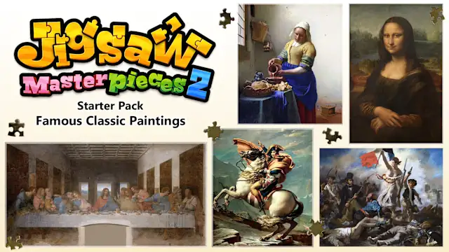 Jigsaw Masterpieces 2: Starter Pack - Famous Classic Paintings