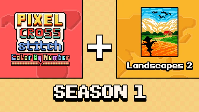 Pixel Cross Stitch Color by Number: Season 1