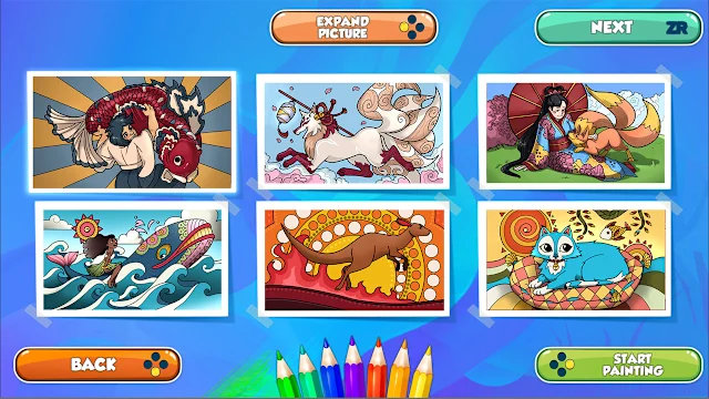 Coloring Book: Adventure Bundle - 90 drawings screenshot 5