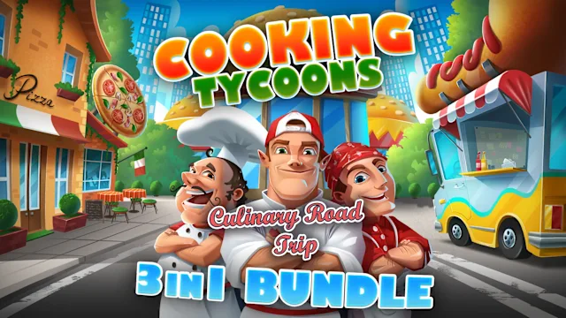 Cooking Tycoons - 3 in 1 Bundle Culinary Road Trip