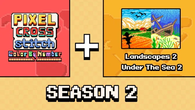 Pixel Cross Stitch Color by Number: Season 2