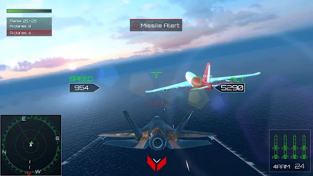 AirJet Fighter Sky Dominators: Aerial Assault & World War II - Airplanes Battle screenshot 2