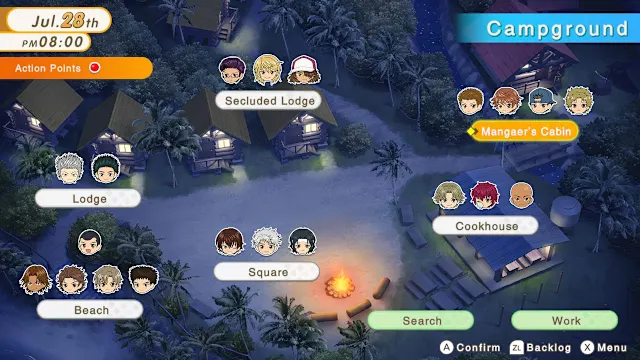 The Prince of Tennis Doki Doki Survival ~eternal passion! Tie break ♡ game~ (Multi-language version) screenshot 3
