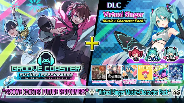 "GROOVE COASTER FUTURE PERFORMERS" + "Virtual Singer Music+Character Pack" Set