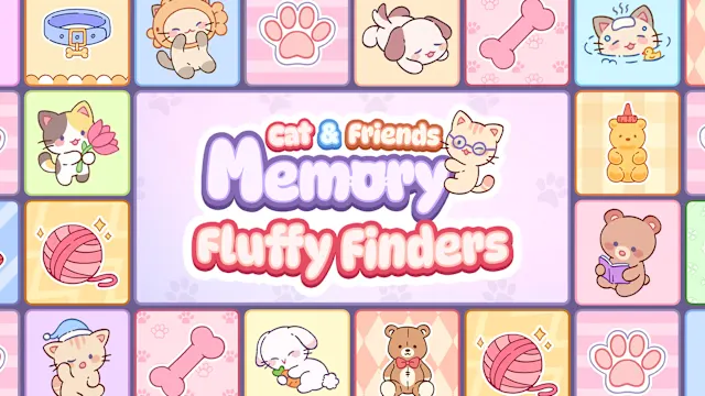 Cat & Friends Memory Fluffy Finders