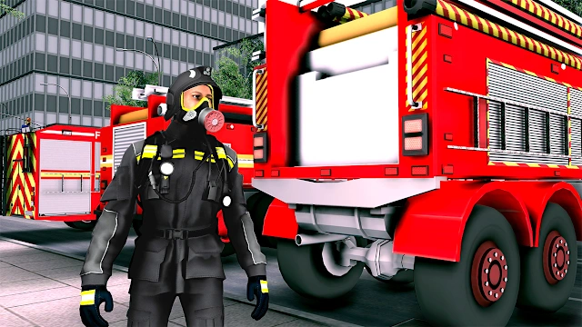 Firefighter:Car Fire Truck Sim Driving 2022 Simulator: Firehouse Challenge screenshot 1