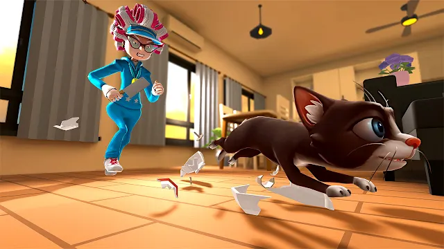 Evil Cat Simulator vs Granny: Prank Experience screenshot 1