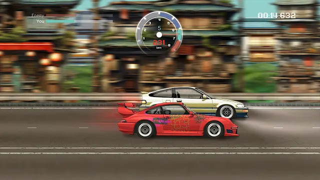 JDM Pixel Street Car Racing: Tokyo Highway screenshot 5