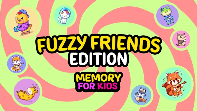 Memory For Kids Fuzzy Friends Edition