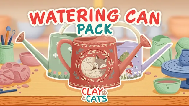 Clay&Cats Watering Can Pack