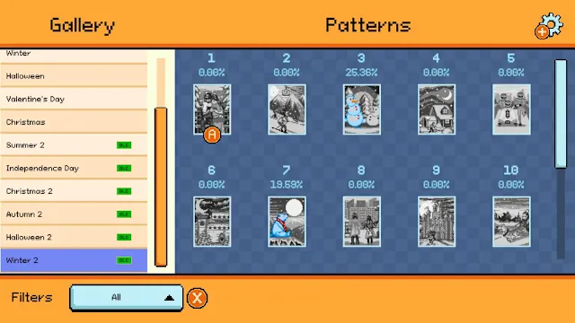 Pixel Cross Stitch Color by Number Seasons Collection Season 7 screenshot 3