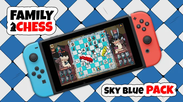 Family Chess Sky Blue Pack