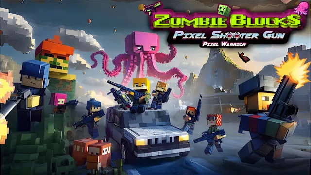 Zombie Blocks: Pixel Shooter Gun – Pixel Warrior