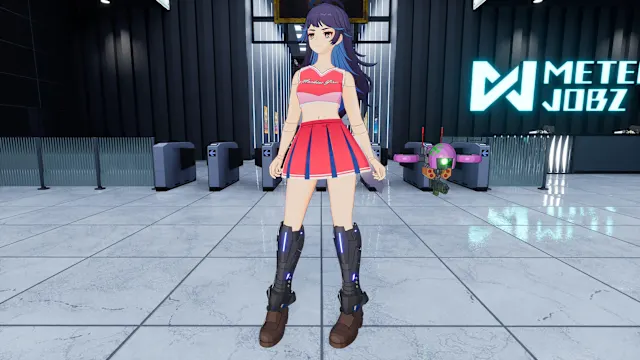 "Cheerleader" Costume in 2 Color Varieties (usable by either Machine Girl) screenshot 3