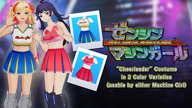 "Cheerleader" Costume in 2 Color Varieties (usable by either Machine Girl)