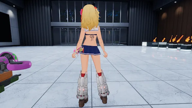 "Sailor Bikini" Costume in 2 Color Varieties (usable by either Machine Girl) screenshot 1