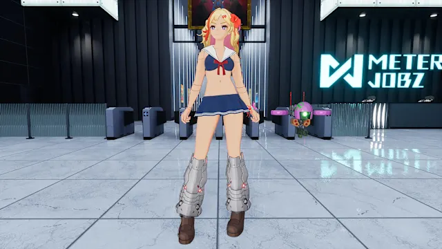 "Sailor Bikini" Costume in 2 Color Varieties (usable by either Machine Girl) screenshot 0