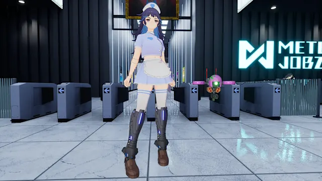 "Hot Nurse" Costume in 2 Color Varieties (usable by either Machine Girl) screenshot 3
