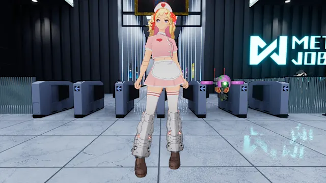 "Hot Nurse" Costume in 2 Color Varieties (usable by either Machine Girl) screenshot 0