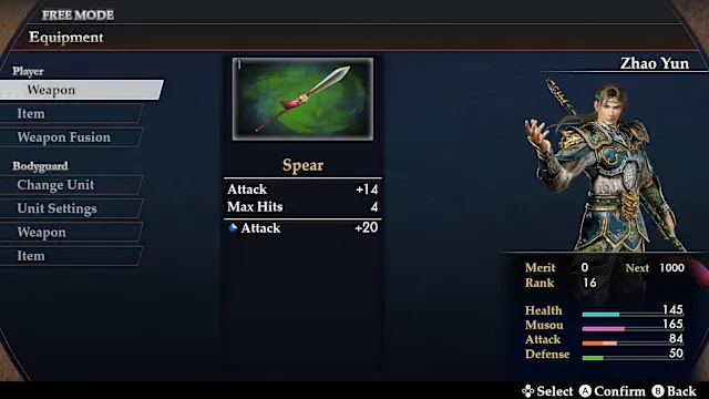 Weapons that can also be used for fusion (42 total) screenshot 0