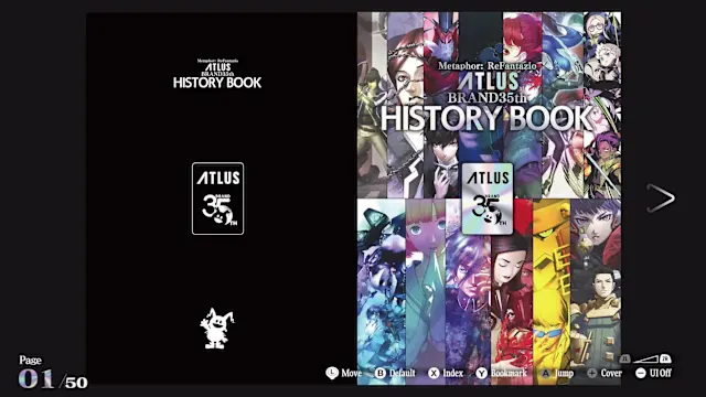 Atlus 35th Digital History Book screenshot 1