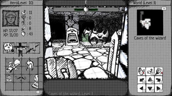Drawngeon: Dungeons of Ink and Paper screenshot 1