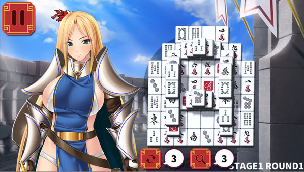 Mahjong Strip Solitaire: Harem Guild screenshot 4