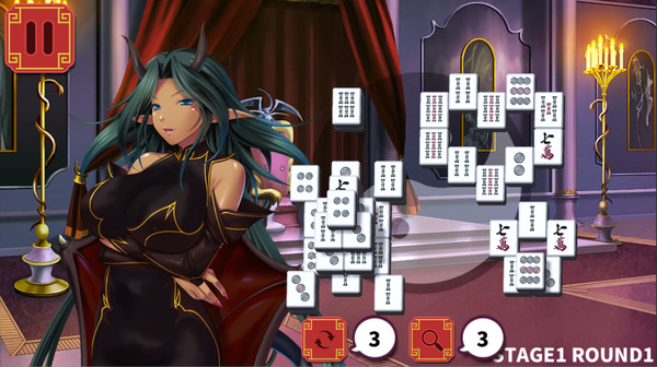 Mahjong Strip Solitaire: Harem Guild screenshot 2