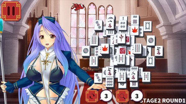 Mahjong Strip Solitaire: Harem Guild screenshot 3