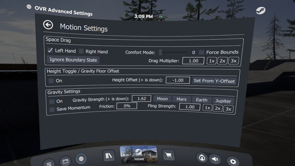 OVR Advanced Settings screenshot 2