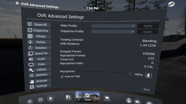 OVR Advanced Settings screenshot 1
