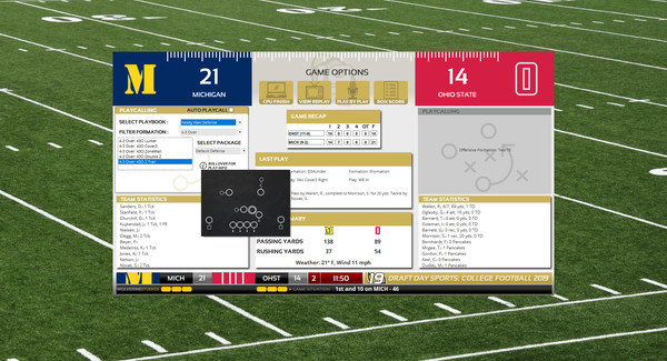 Draft Day Sports: College Football 2019 screenshot 1